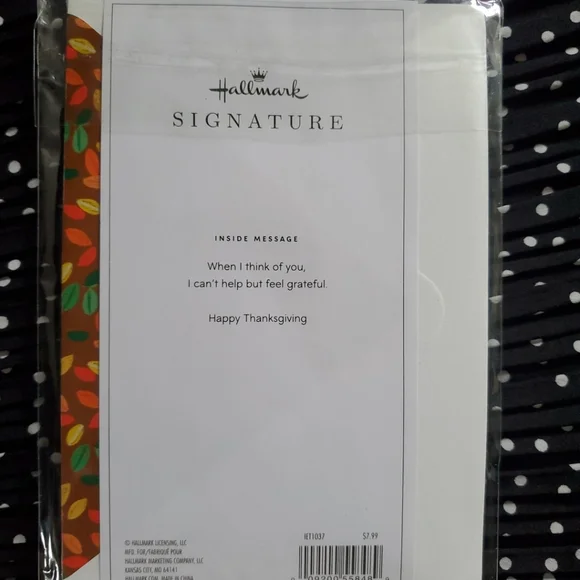 Hallmark Thankful For You Card - Multicolor - Picture 4 of 4